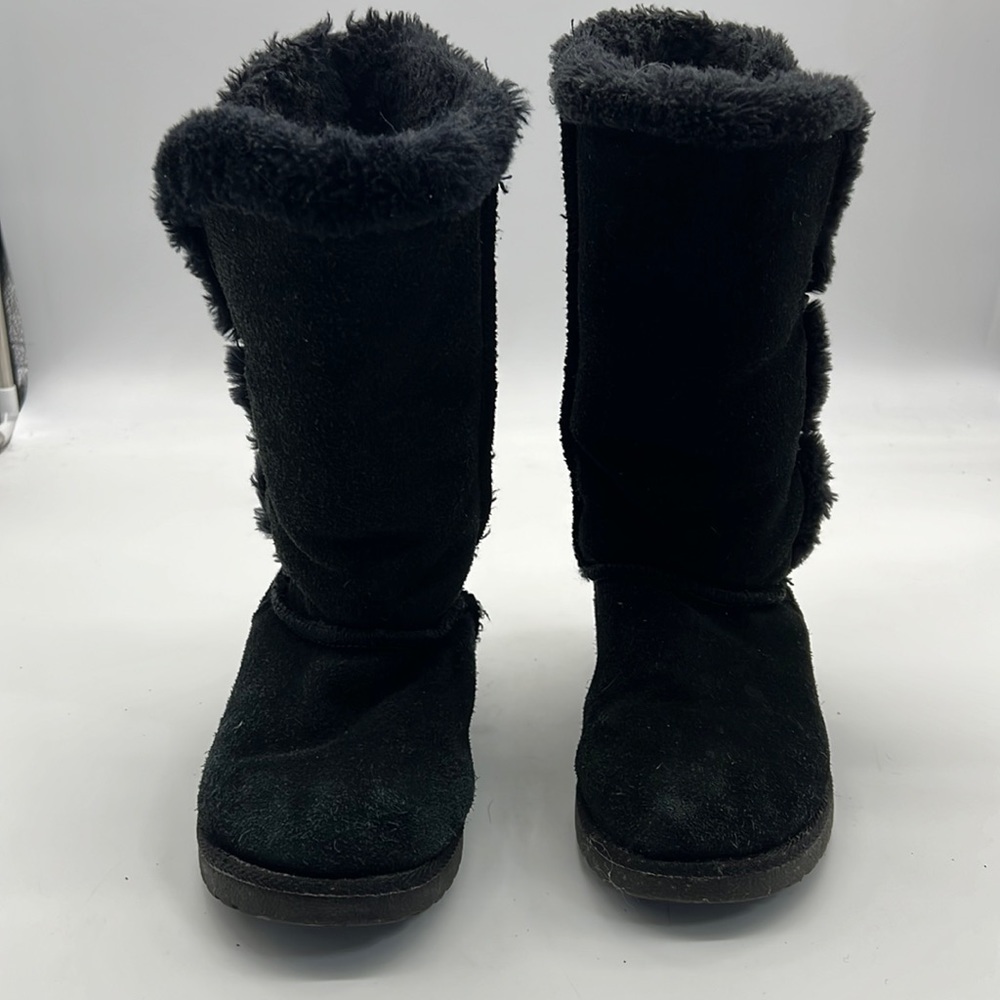 Target Black Suede Boots with faux Fur Lining size 6
